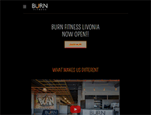 Tablet Screenshot of burnfitnessclub.com